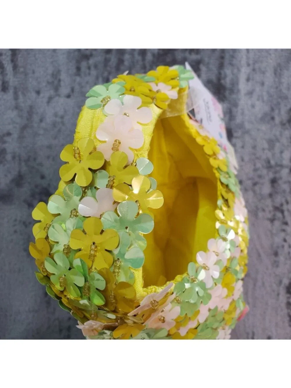 Handcrafted Viral TikTok Beaded Bag Made in India Yellow Flowers Fairy Cottage